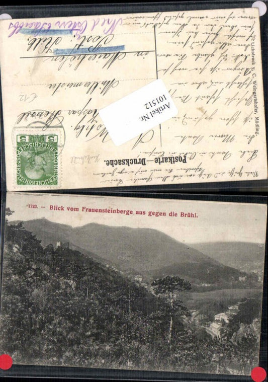 101512,Wien Hinterbrühl Mödling Frauensteingebirge auf Brühl
