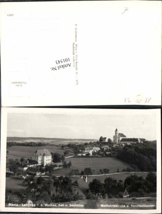 101543,Maria Langegg i.d. Wachau Aggsbach 1938