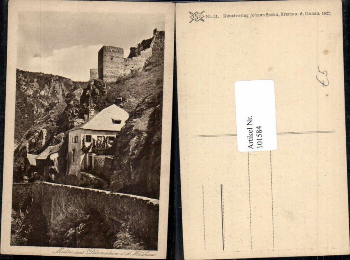 101584,Motiv aus Dürnstein i.d. Wachau Detailansicht