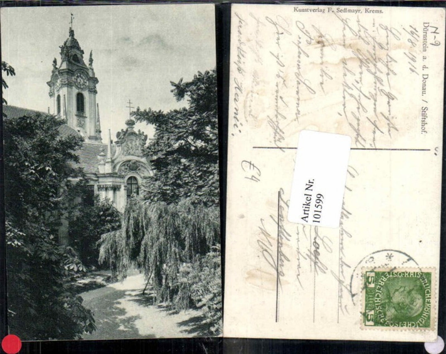 101599,Dürnstein i.d. Wachau Stiftshof Kirche