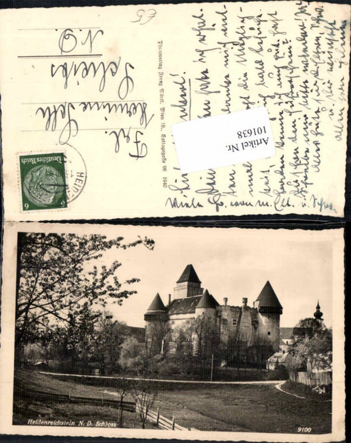 101638,Heidenreichstein Partie am Ortsrand 1940