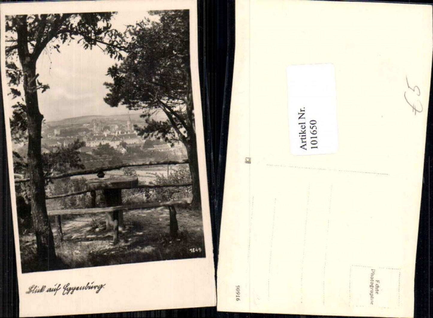101650,Blick auf Eggenburg Fotokarte 1930
