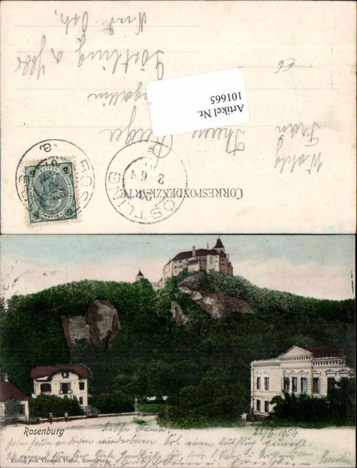 101665,Rosenburg am Kamp Partie im Ort 1901