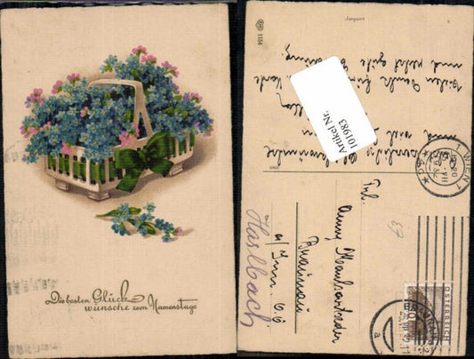 101983,EAS 1154 Blumen Namenstag Korb Blumenkorb