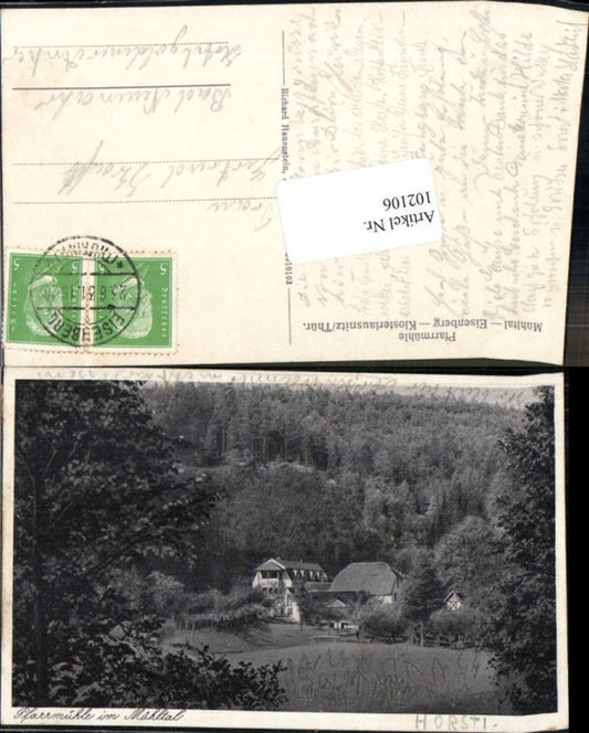 102106,Pfarrmühle Mühltal Eisenberg Klosterlausnitz