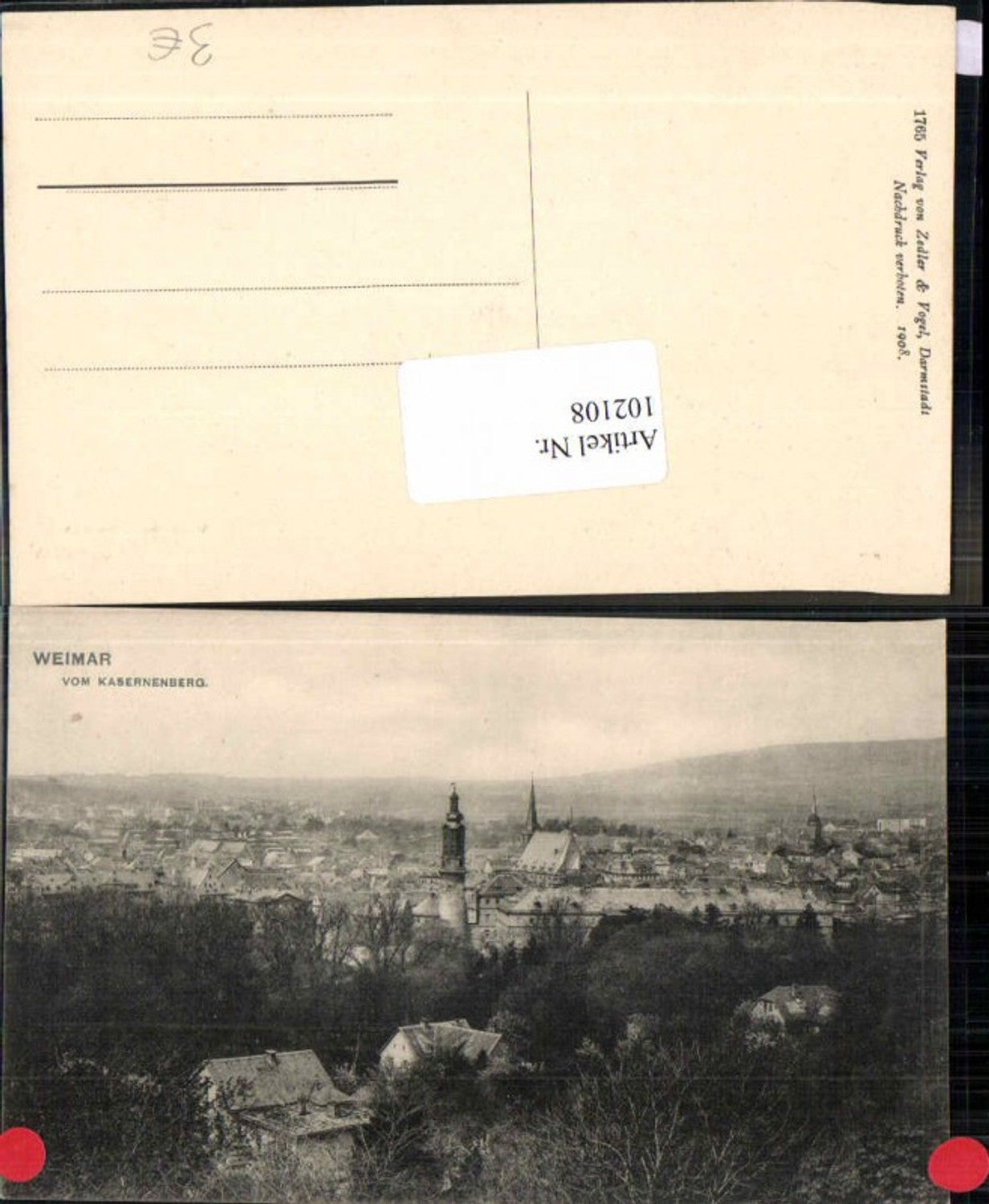 102108, Weimar from Kasernenberg