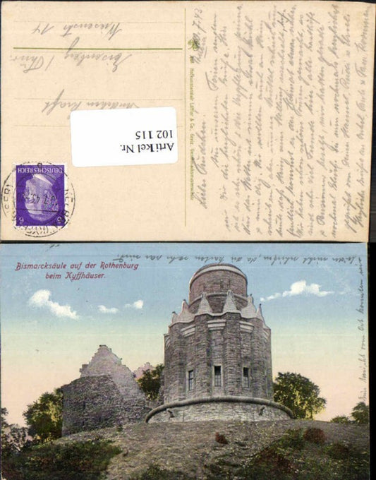 102115, Bismarck Column Bismarck Rothenburg Kyffhäuser Steinthaleben