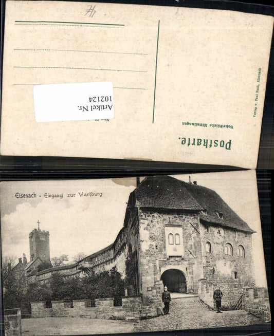 102124, Eisenach Entrance to Wartburg Castle