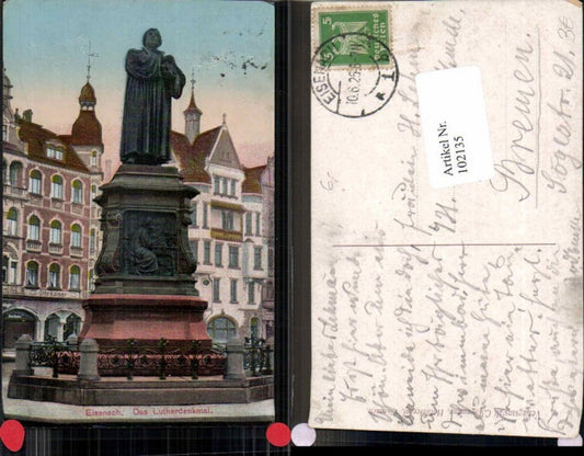102135, Eisenach Luther Monument Martin Luther