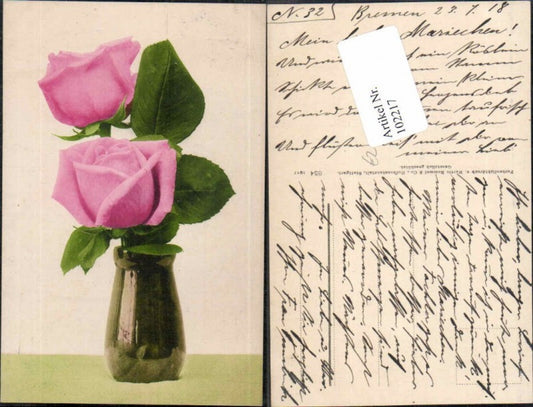 102217,Rose Blume in Vase pub Rommel