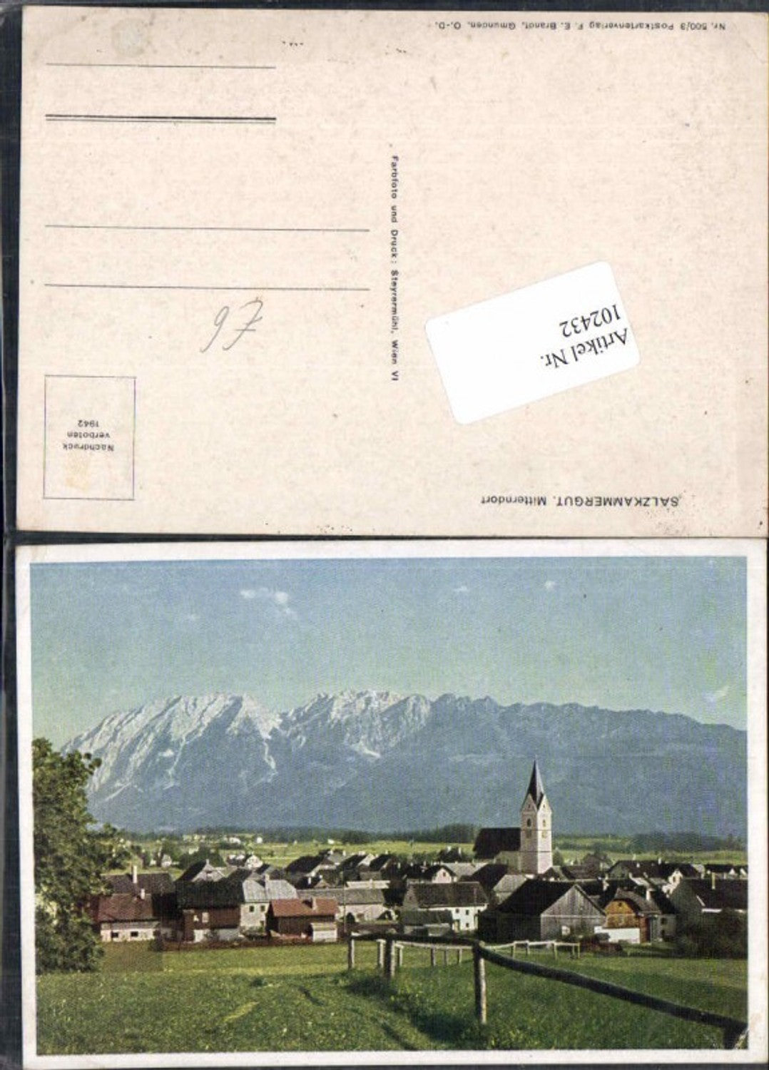 Alte Ansichtskarte – Old Postcard