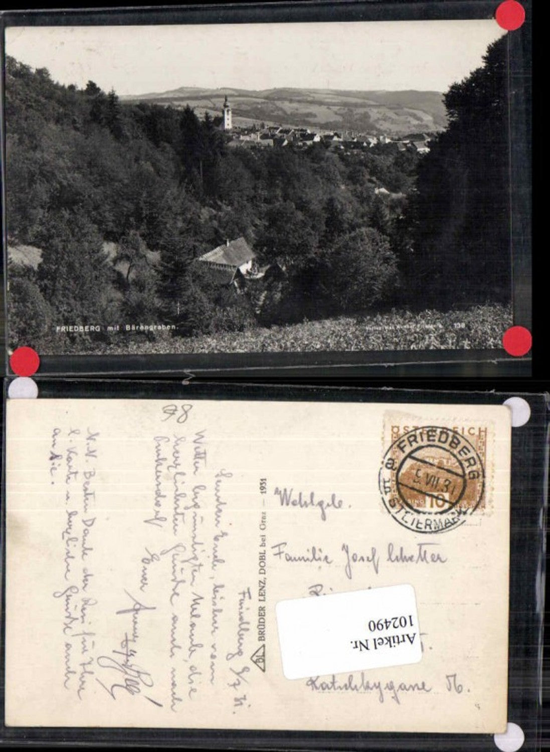 Alte Ansichtskarte – Old Postcard