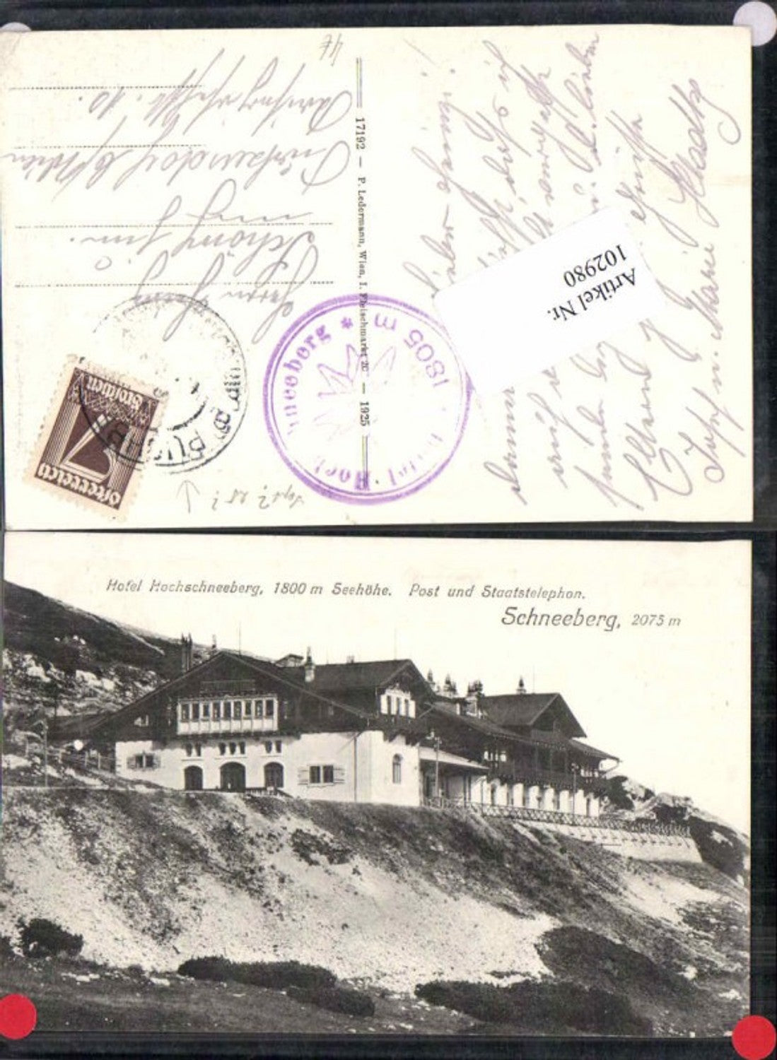 102980,Hotel Hochschneeberg bei Puchberg am Schneeberg