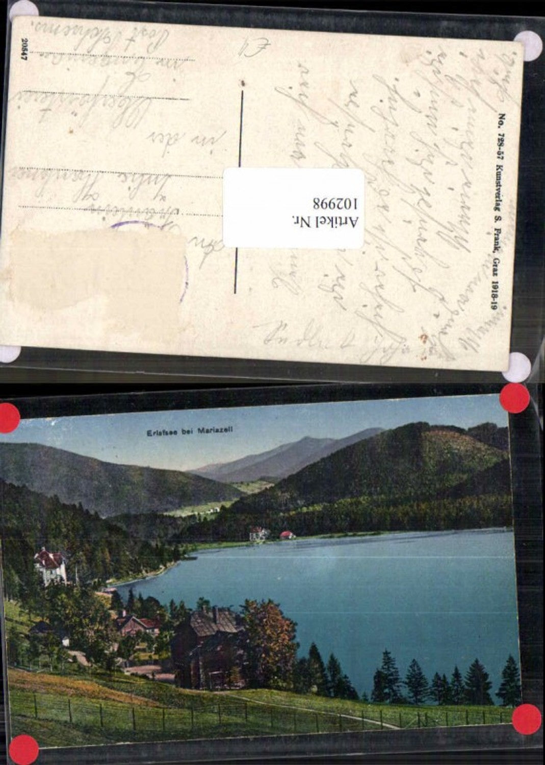 102998,Erlaufsee bei Mitterbach Maria Zell Tolle COLOR 1918