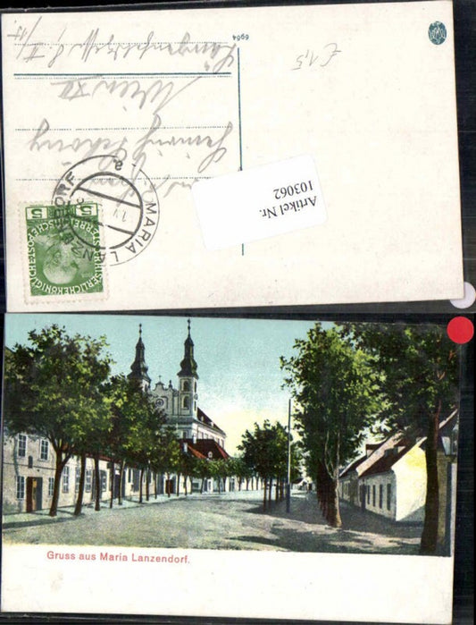103062,Gruss aus Maria Lanzendorf Wien Strassenpartie