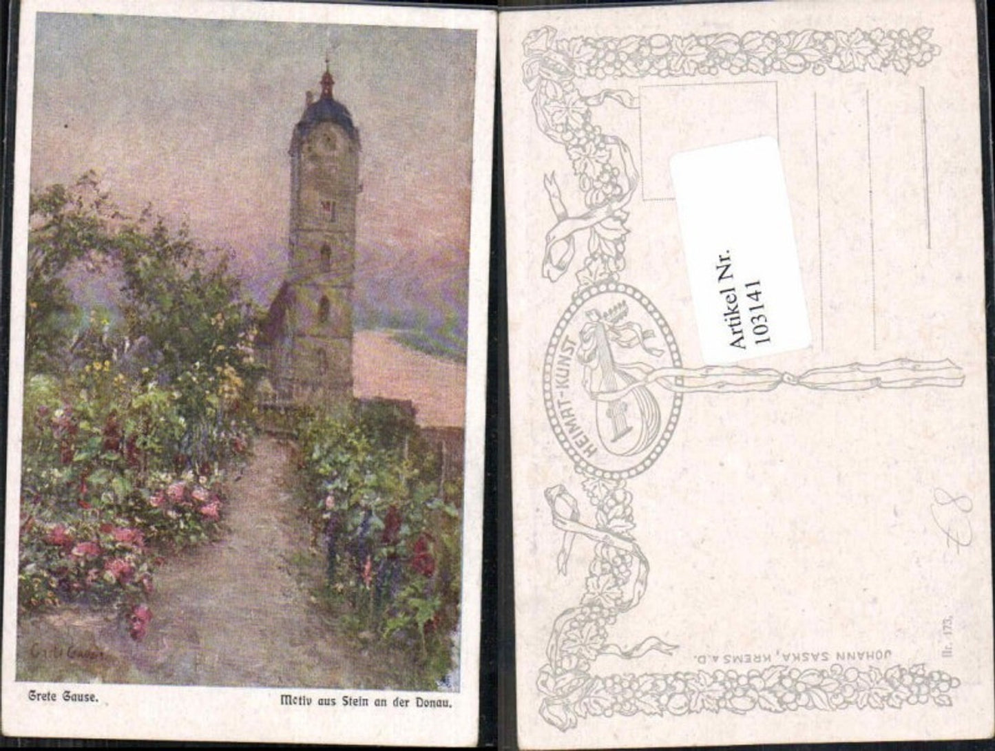 103141,Grete Gause Motiv aus Stein bei Krems a.d. Donau