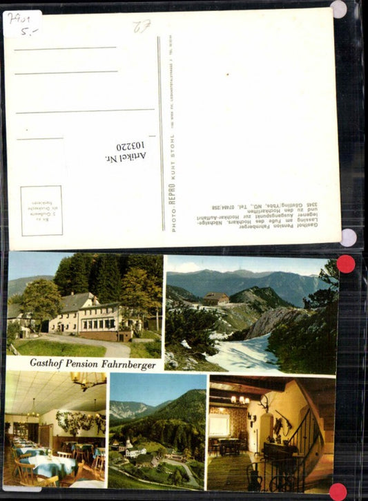 103220,Gasthaus Fahrnberger Göstling a.d. Ybbs