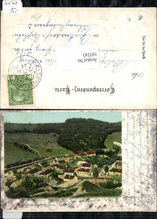 103243,Kaltenleutgeben Teilansicht vom Ort 1900