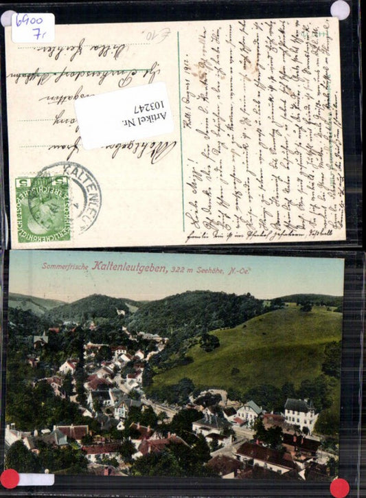 103247,Kaltenleutgeben Teilansicht vom Ort 1914