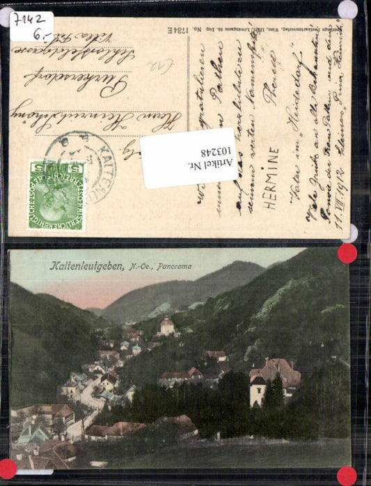 103248,Kaltenleutgeben Panorama 1912