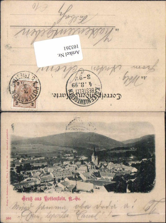 103261,Gruss aus Pottenstein a.d. Triesting 1898