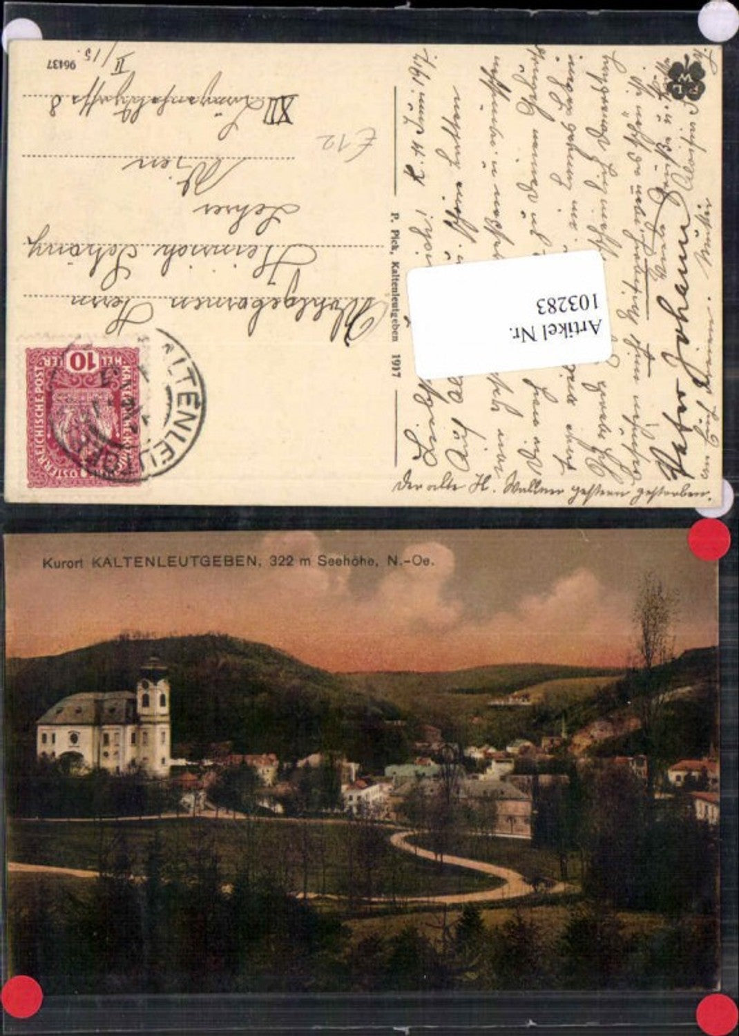 103283,Kaltenleutgeben Kirche Partie im Ort