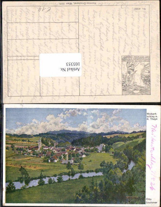 103353,Otto Stoitzner Weikartschlag a.d. Thaya Weikertschlag Raabs