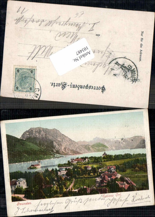 103487,Gmunden m. Schloss Ort pub Brandt 142