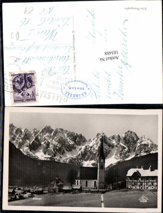 103488,Gosau Ortsansicht pub Lenz 1428