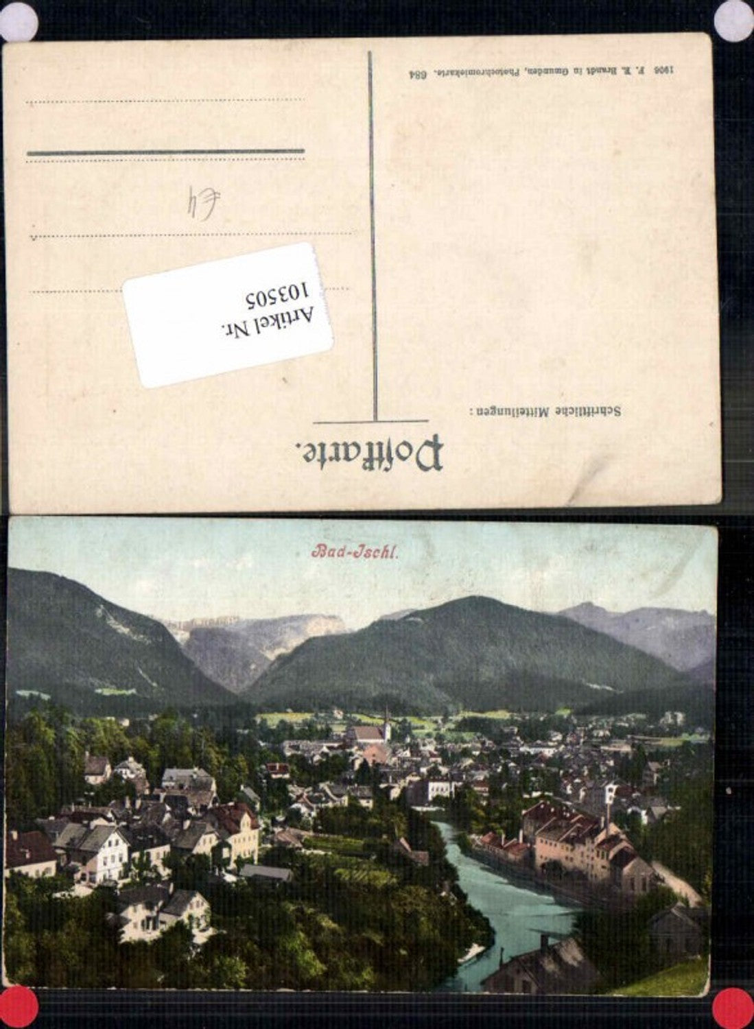 103505,Bad Ischl m. Trauntal pub Brandt 684