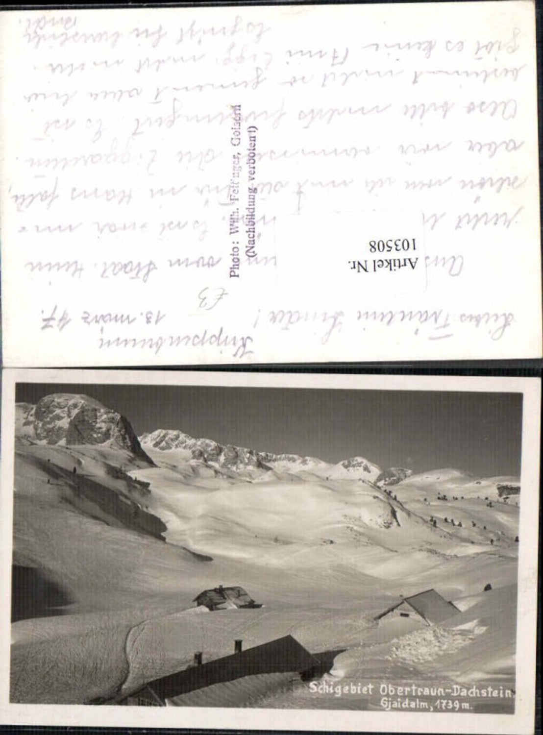 103508,Obertraun Dachstein Gjaidalm im Winter