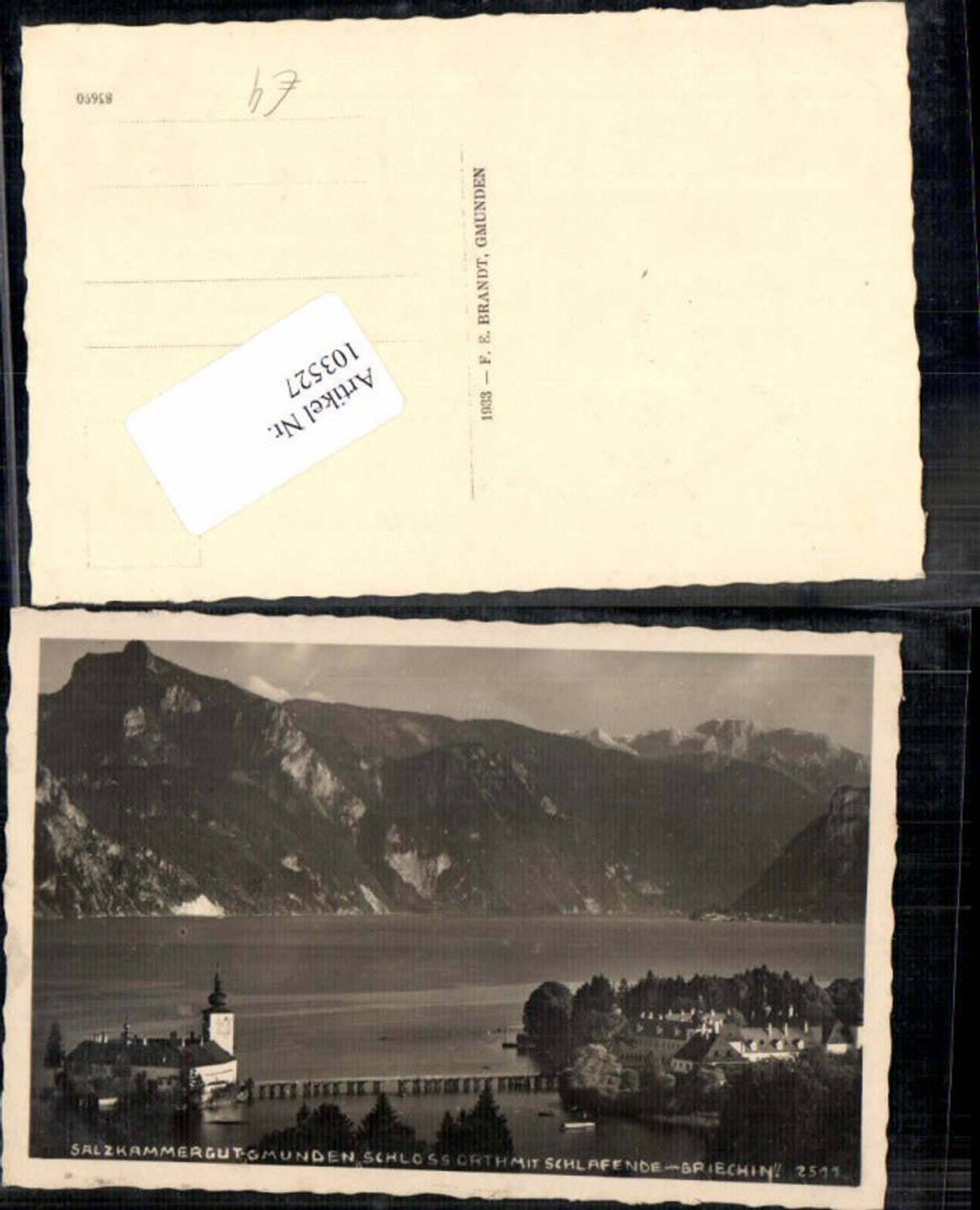 103527,Gmunden m. Schloss Ort pub Brandt 2511