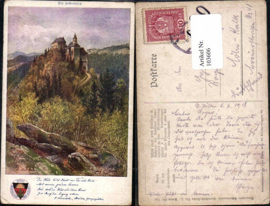 103606,Dt. Schulverein 140 Festenburg Kernstock Karte Vorau