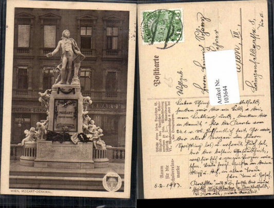 103644,Dt. Schulverein 208 Wien 1 Mozart Denkmal