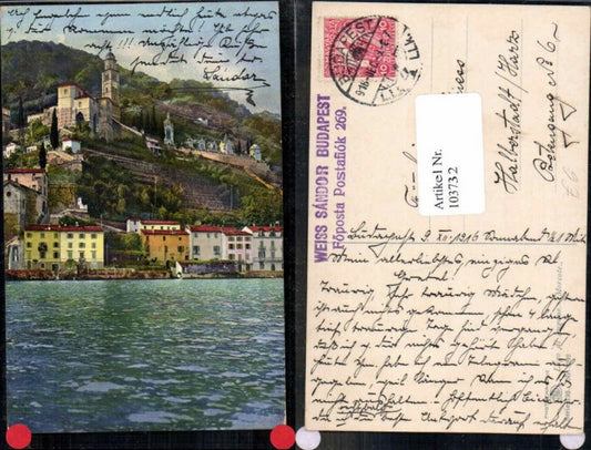103732,Photochromie Ser 193-3292 Morcote Lago di Lugano