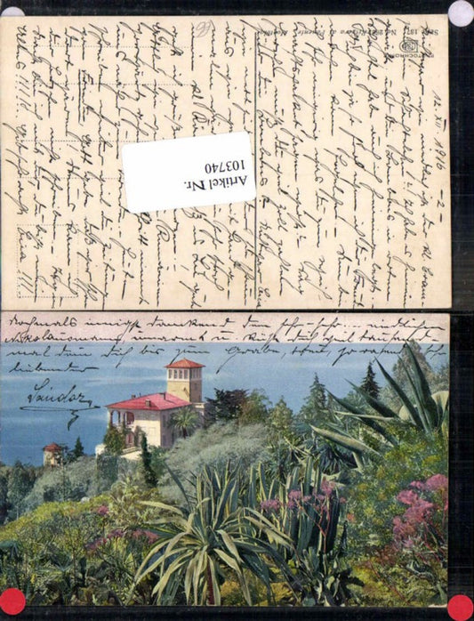 103740,Photochromie Ser 137-2621 Riviera di Ponente Mortola
