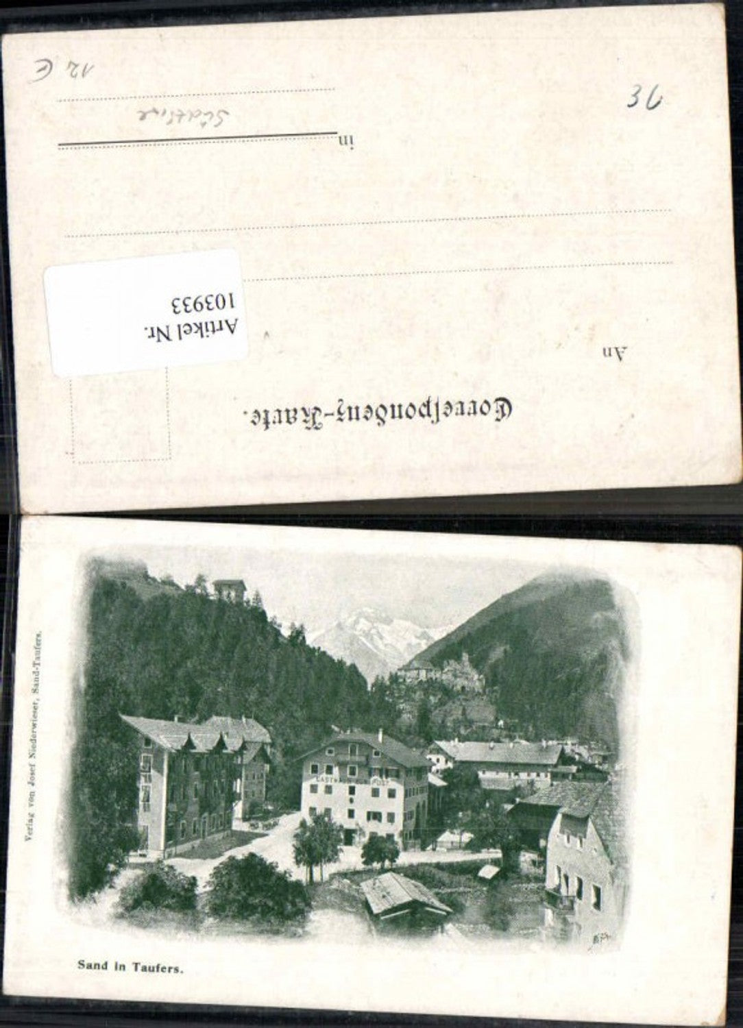 Alte Ansichtskarte – Old Postcard