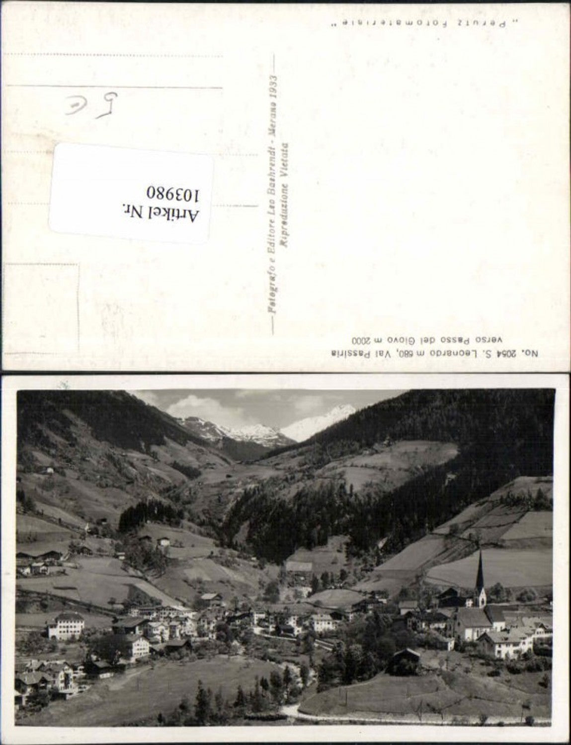 Alte Ansichtskarte – Old Postcard