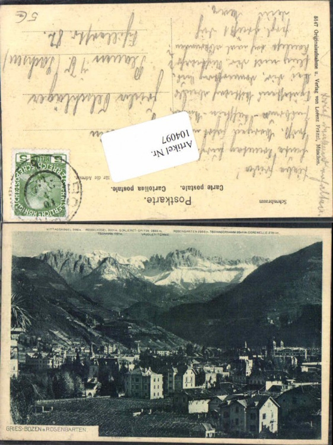 Alte Ansichtskarte – Old Postcard