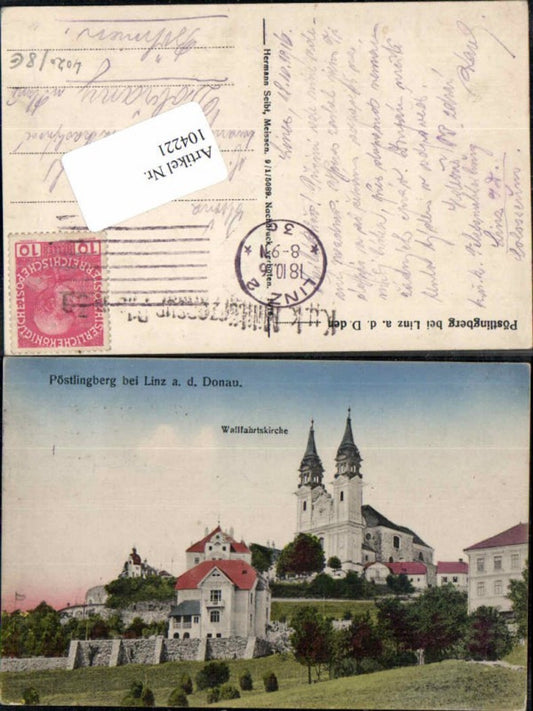 104221,Linz a.d. Donau Pöstlingberg Häuseransicht 1916