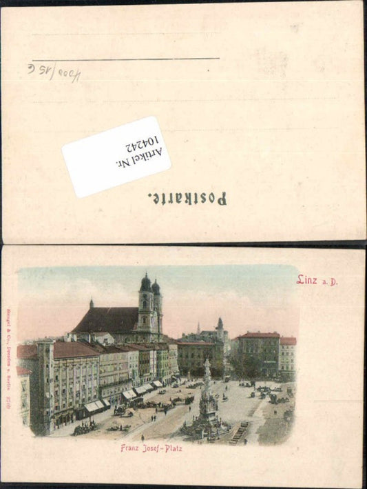 104242,Linz a.d. Donau Franz Josef Platz 1900