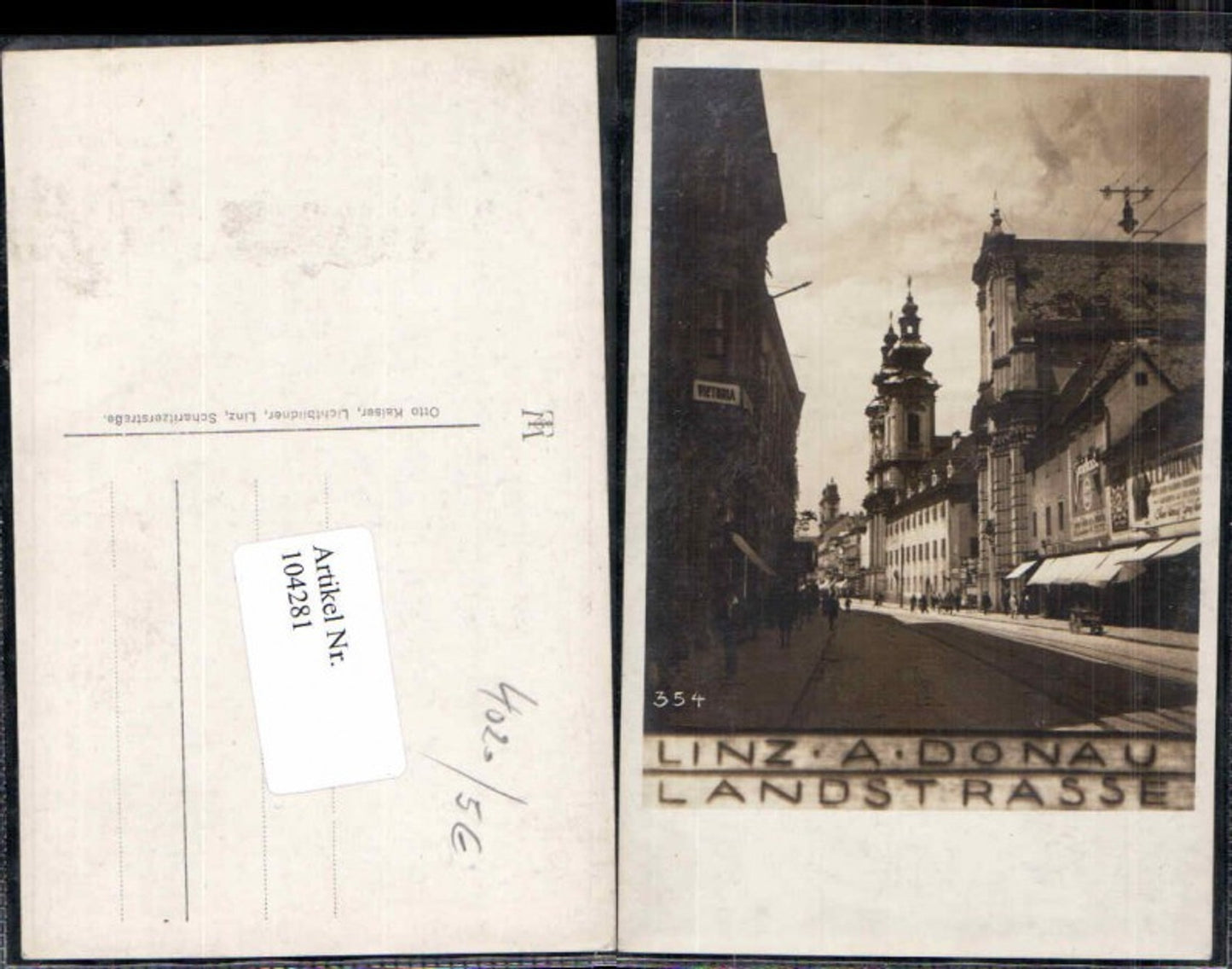 104281,Linz a.d. Donau Landstrasse Strassenpartie