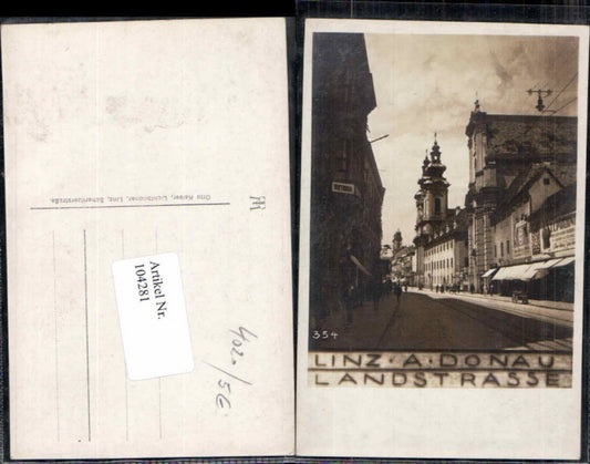 104281,Linz a.d. Donau Landstrasse Strassenpartie