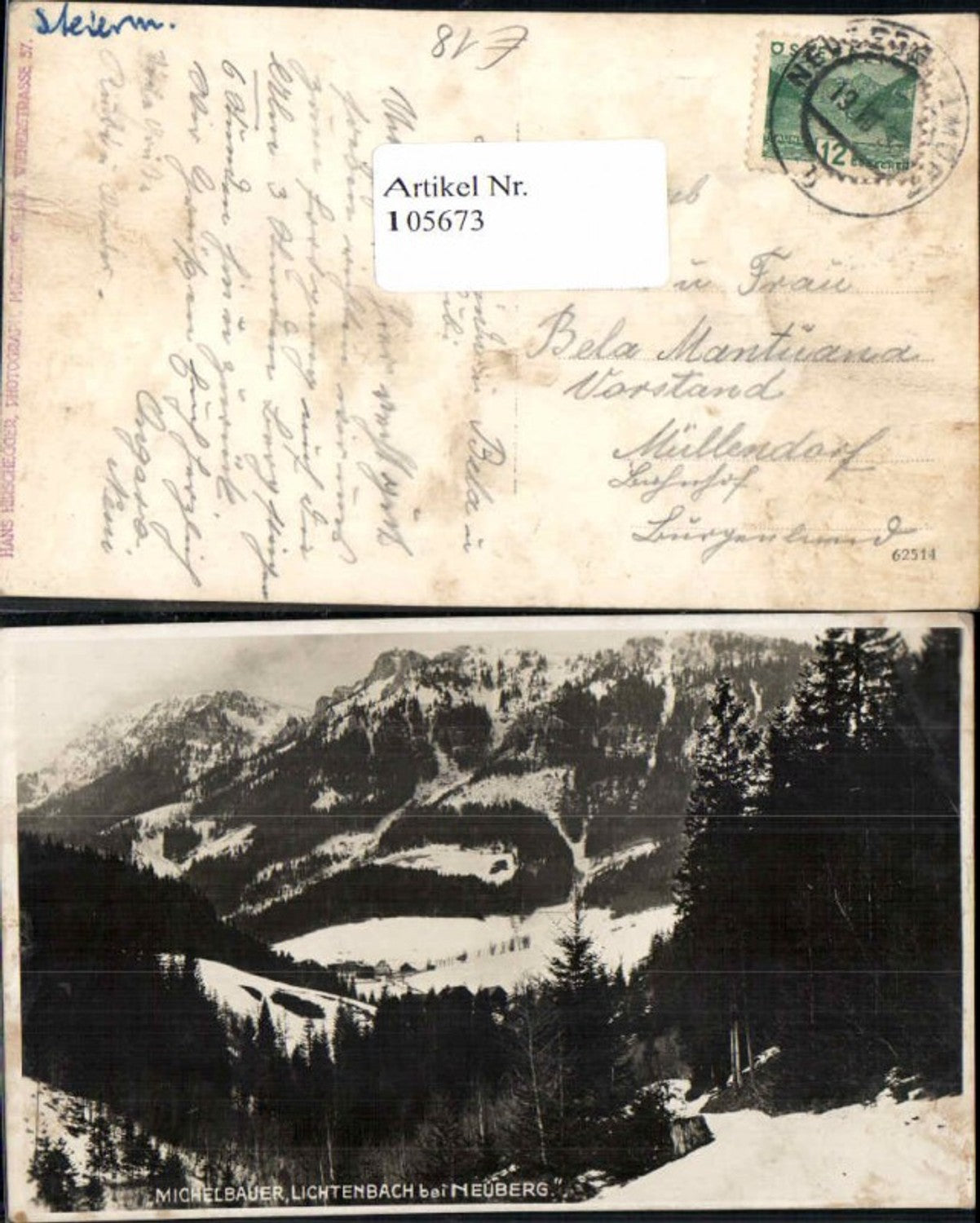 Alte Ansichtskarte – Old Postcard
