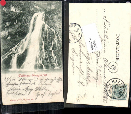 105732,Gollinger Wasserfall Golling 1900