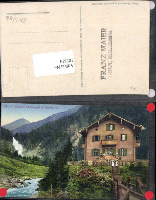 105814,Krimml Gasthaus Schönangerl b. Wasserfall 1913
