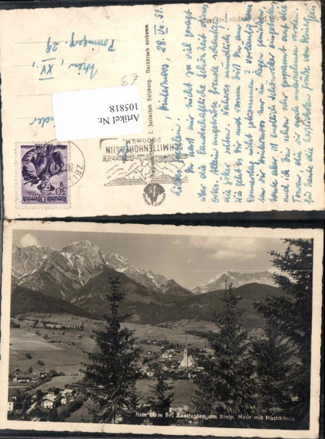 105818,Alm bei Saalfelden m. Hochkönig