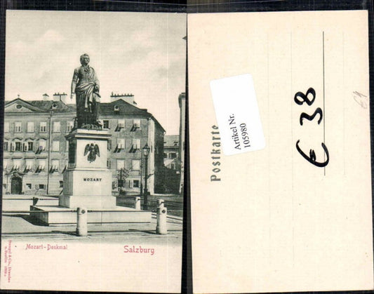 105980,Salzburg Mozart Denkmal 1900