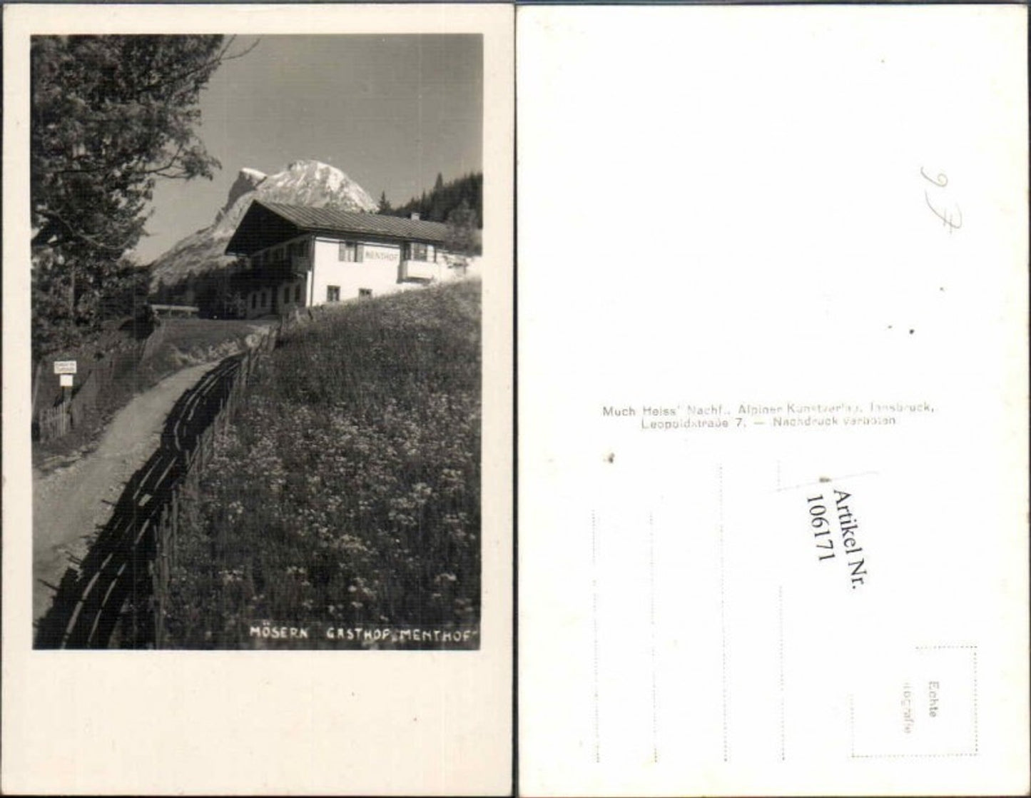 Alte Ansichtskarte – Old Postcard