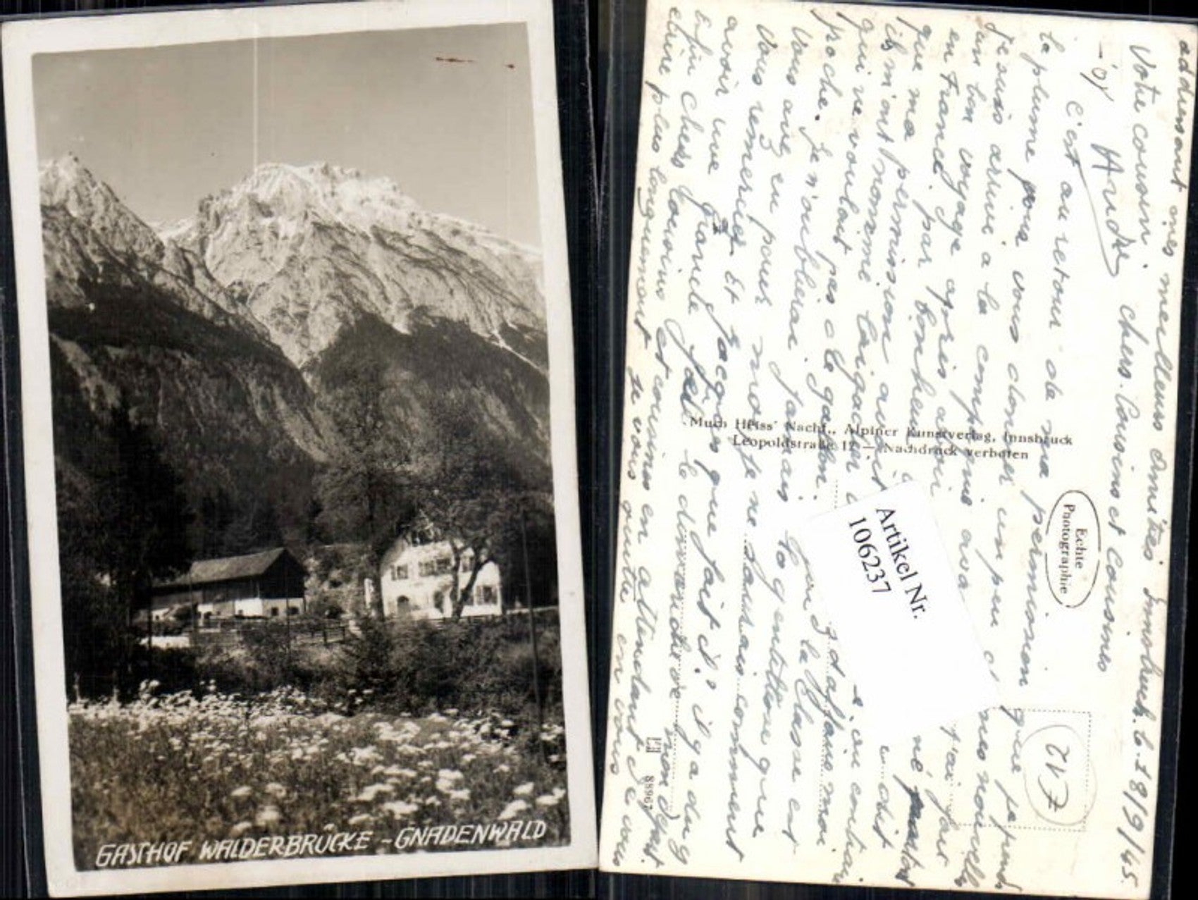 Alte Ansichtskarte – Old Postcard